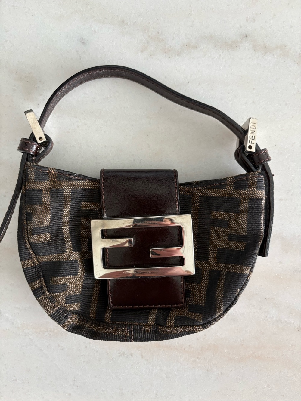Fendi Brown Zucca nano Bag